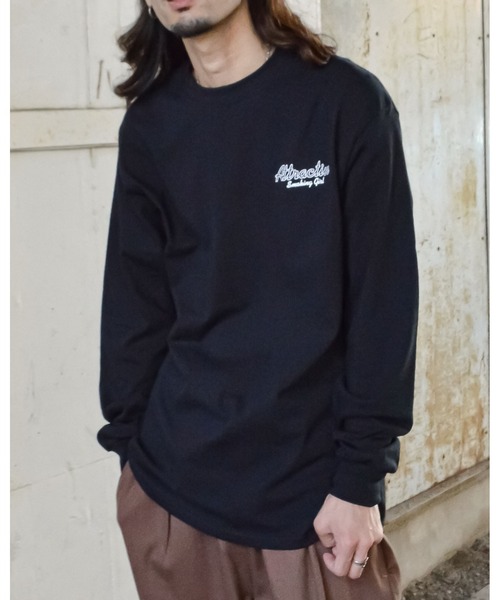 MODISH GAZE(モディシュガゼ)の「【MODISH GAZE】6.0オンス スモーキングガール 線画イラストロンTEE(Tシャツ/カットソー・メンズ・ブラック×ホワイト/ホワイト×ブラック/その他・X-LARGE/LARGE/MEDIUM/SMALL)」の5枚目の写真
