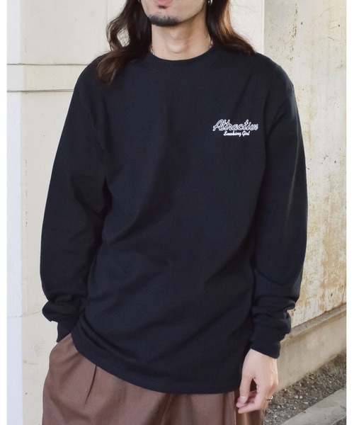 MODISH GAZE(モディシュガゼ)の「【MODISH GAZE】6.0オンス スモーキングガール 線画イラストロンTEE(Tシャツ/カットソー・メンズ・ブラック×ホワイト/ホワイト×ブラック/その他・X-LARGE/LARGE/MEDIUM/SMALL)」の6枚目の写真