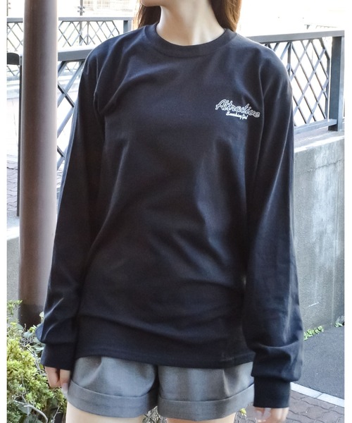 MODISH GAZE(モディシュガゼ)の「【MODISH GAZE】6.0オンス スモーキングガール 線画イラストロンTEE(Tシャツ/カットソー・メンズ・ブラック×ホワイト/ホワイト×ブラック/その他・X-LARGE/LARGE/MEDIUM/SMALL)」の14枚目の写真
