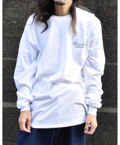 MODISH GAZE(モディシュガゼ)の「【MODISH GAZE】6.0オンス スモーキングガール 線画イラストロンTEE(Tシャツ/カットソー・メンズ・ブラック×ホワイト/ホワイト×ブラック/その他・X-LARGE/LARGE/MEDIUM/SMALL)」の21枚目の写真