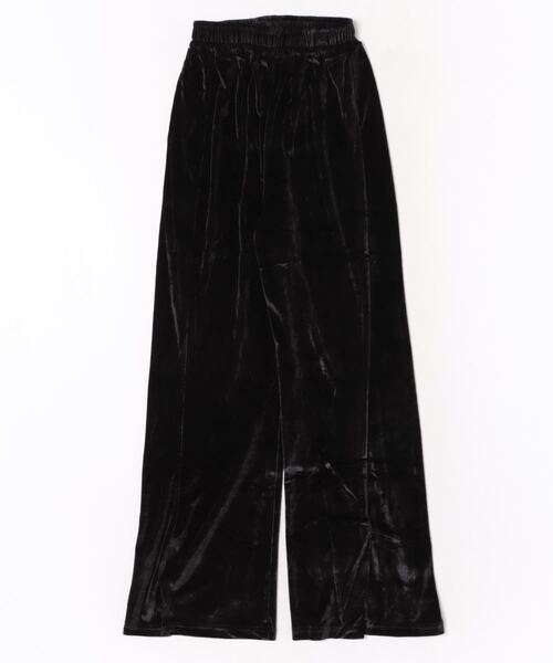 Mayree(メイリー)の「【Mayree】ベロア 裾スリット パンツ(その他パンツ・レディース・ブラック・MEDIUM/LARGE/X-LARGE)」の6枚目の写真