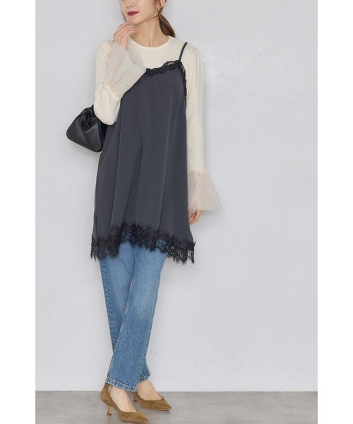 ✩新品未使用✩⃛ ヴェルニカ キャメル タッセル付き ワンピース♡ XSサイズあり【Glossy/グロッシー】スパンコール/ ラメニット