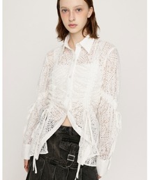 RANDOM DROST LACE SH ランダム ドロスト レース シャツ