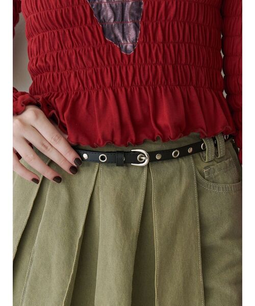 jouetie（ジュエティ）の「スタッズハトメベルト（ベルト・レディース・ブラック/ブラウン・FREE）」の3枚目の写真