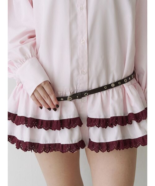 jouetie（ジュエティ）の「スタッズハトメベルト（ベルト・レディース・ブラック/ブラウン・FREE）」の4枚目の写真