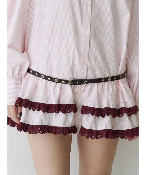 jouetie（ジュエティ）の「スタッズハトメベルト（ベルト・レディース・ブラック/ブラウン・FREE）」の5枚目の写真