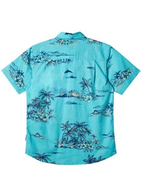 Quiksilver（クイックシルバー）の「APERO CLASSIC SS YOU/クイックシルバーキッズ半袖総柄シャツ（シャツ/ブラウス・キッズ・ブルー・160/150/140/130）」の7枚目の写真