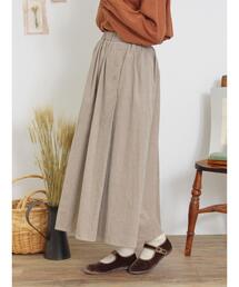 Samansa Mos2 | 細コーデュロイサイドタックスカート(スカート)