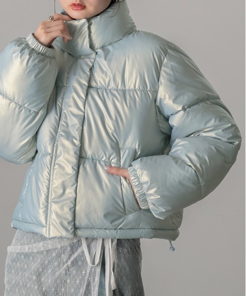 ad thie（アドティエ）の「スタンドカラー ショート中綿パディング