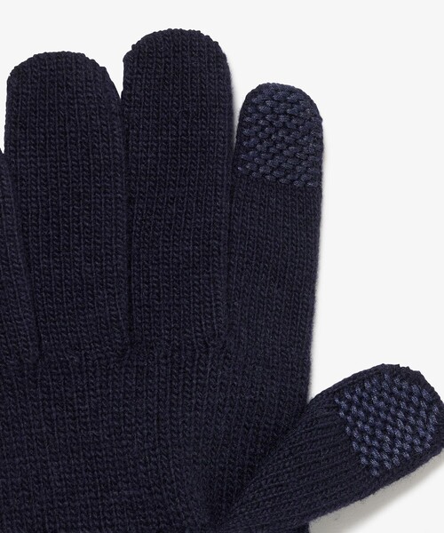 LACOSTE（ラコステ）の「ケーブルニットグローブ タッチパネル対応（手袋・メンズ・ブラック/オフホワイト/グレー/ダークネイビー/ベージュ・FREE）」の10枚目の写真