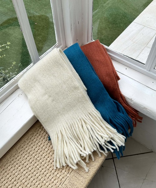 archives(アルシーヴ)の「ストール(マフラー・レディース・オレンジ/ブルー/オフホワイト・FREE)」の19枚目の写真