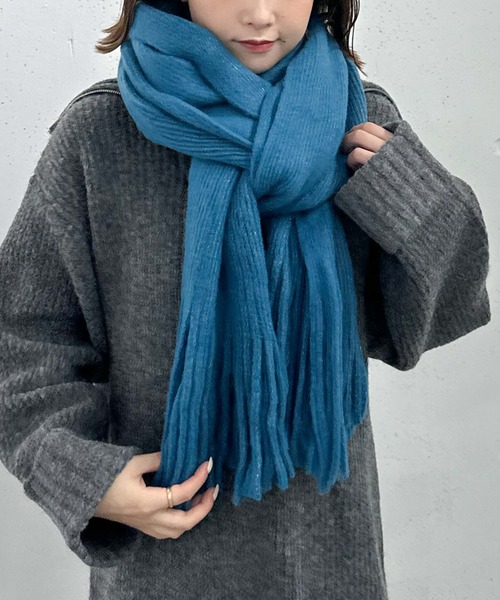 archives(アルシーヴ)の「ストール(マフラー・レディース・オレンジ/ブルー/オフホワイト・FREE)」の16枚目の写真