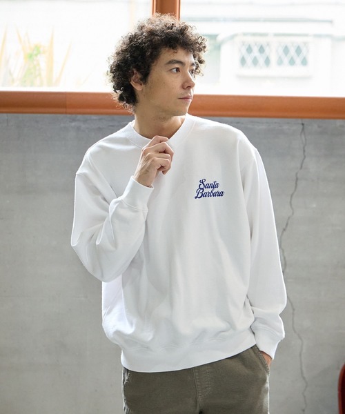 BAYFLOW(ベイフロー)の「SUNSETスウェットプルオーバー(スウェット・メンズ・パープル/ベージュ/チャコール/オフホワイト・MEDIUM/LARGE)」の2枚目の写真