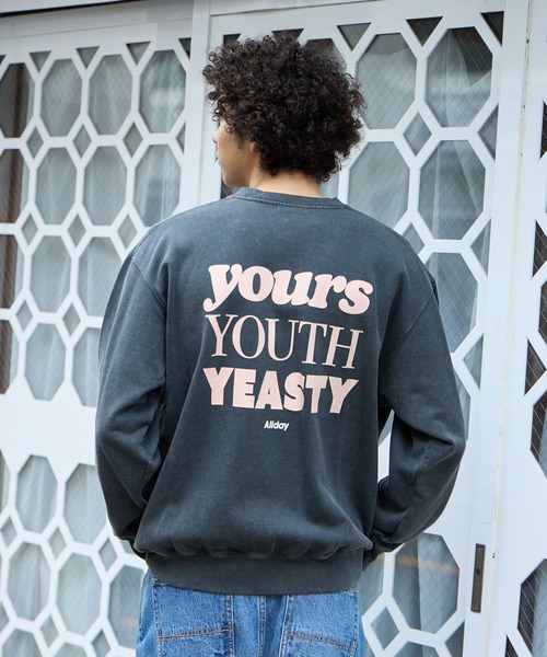 BAYFLOW(ベイフロー)の「SUNSETスウェットプルオーバー(スウェット・メンズ・パープル/ベージュ/チャコール/オフホワイト・MEDIUM/LARGE)」の3枚目の写真