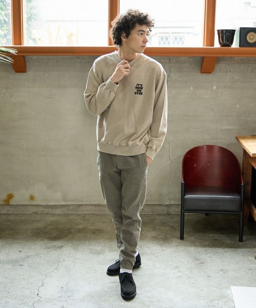 BAYFLOW(ベイフロー)の「SUNSETスウェットプルオーバー(スウェット・メンズ・パープル/ベージュ/チャコール/オフホワイト・MEDIUM/LARGE)」の17枚目の写真