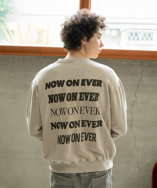 BAYFLOW(ベイフロー)の「SUNSETスウェットプルオーバー(スウェット・メンズ・パープル/ベージュ/チャコール/オフホワイト・MEDIUM/LARGE)」の20枚目の写真