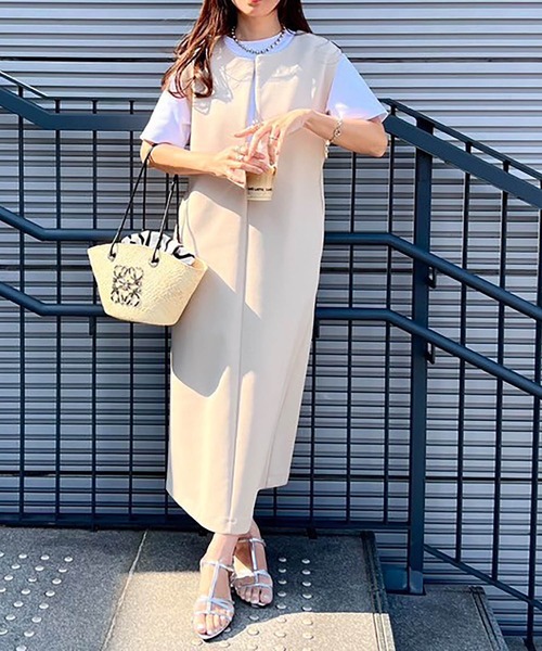 オケージョンにも◎】ライトダンボールフロント2wayワンピース Emma