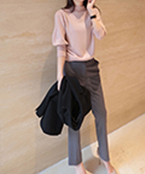 aimoha（アイモハ）の「モックネックニット（ニット/セーター・レディース・ブラック/ピンク・MEDIUM）」の10枚目の写真