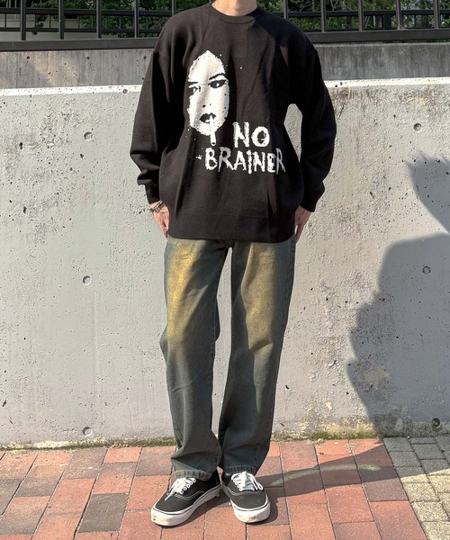 Bling Leads(ブリングリーズ)の「【Bl】【Bling Leads】JQDクル-/Nニット(ニット/セーター・メンズ・グレー/ブラック・LARGE/MEDIUM)」の10枚目の写真