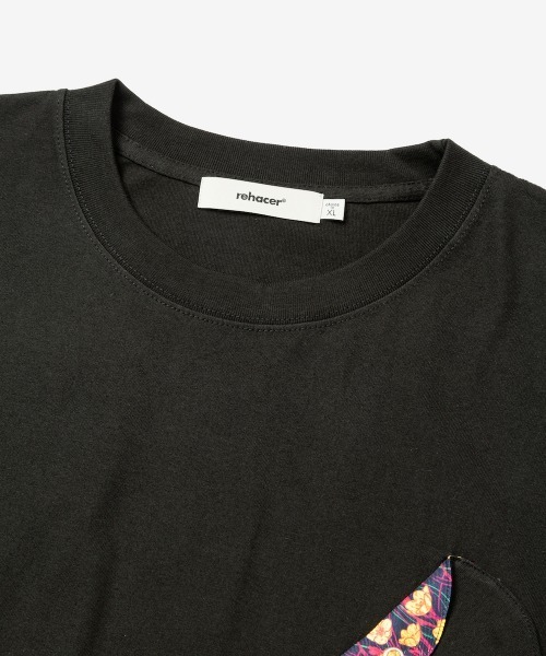 rehacer(レアセル)の「rehacer : 80`S Flower Pocket S/S CS / エイティーズ フラワーポケット ショートスリーブ カットソー(Tシャツ/カットソー・メンズ・ブラック/ホワイト・SMALL/MEDIUM/LARGE/X-LARGE)」の10枚目の写真