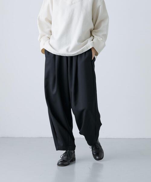 かぐれ（カグレ）の「ウールルーズテーパードパンツ（その他パンツ・レディース・ブラック・FREE）」の10枚目の写真
