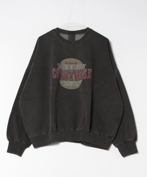 UNDERWRAPS(アンダーラップス)の「ピグメント裏起毛PO(M3)(Tシャツ/カットソー・レディース・ネイビー/ピンク/ブラック・L/M)」の1枚目の写真