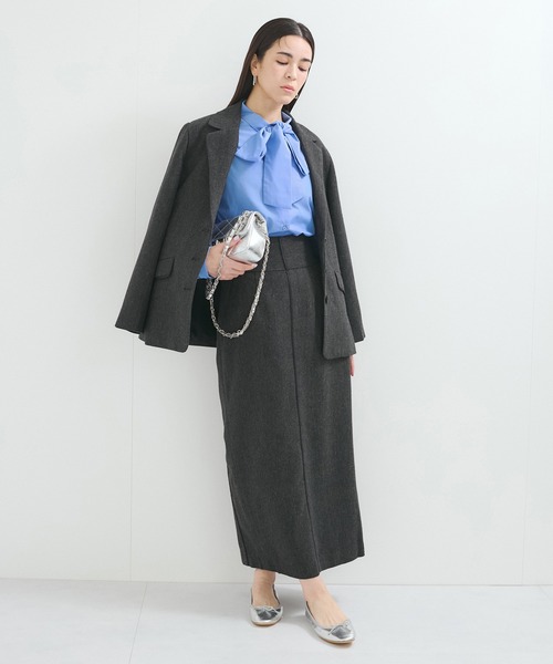 le cercle ADAM ET ROPE'(ルセルクルアダムエロペ)の「TCクリアブロードボウタイブラウス(シャツ/ブラウス・レディース・サックスブルー/ホワイト/ネイビー・FREE)」の10枚目の写真