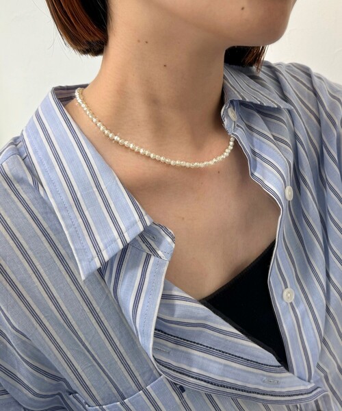 fredy emue（フレディエミュ）の「ランダムパールアジャストネックレス（ネックレス・レディース・シルバー/ゴールド・FREE）」の14枚目の写真