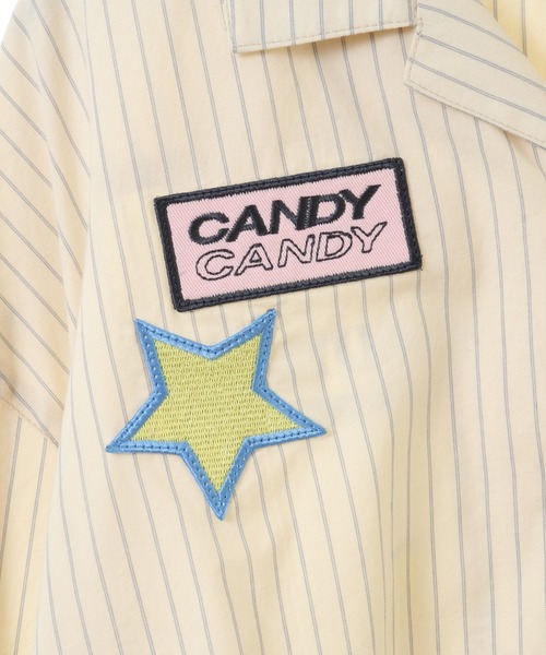 Candy Stripper（キャンディストリッパー）の「DOG ＆ CAT STRIPE シャツ（シャツ/ブラウス・レディース・ライトブルー/アイボリー/ブラック・FREE）」の22枚目の写真