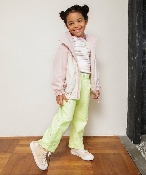 BREEZE（ブリーズ）の「【ジュニア対応】カラフル刺繍パンツ（その他パンツ・キッズ・ピンク/ライム・80/90/100/110/120/130/140）」の3枚目の写真