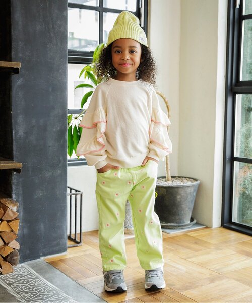 BREEZE（ブリーズ）の「【ジュニア対応】カラフル刺繍パンツ（その他パンツ・キッズ・ピンク/ライム・80/90/100/110/120/130/140）」の4枚目の写真