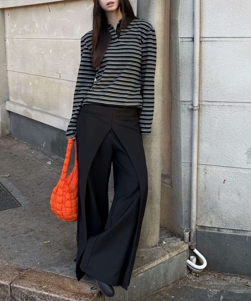 multi border polo shirt（ポロシャツ）｜SUWDEE（スーディー）ポロシャツ