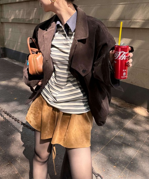multi border polo shirt（ポロシャツ）｜SUWDEE（スーディー）