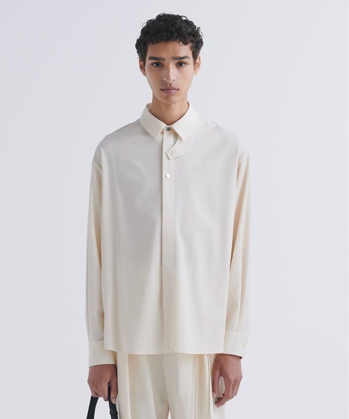 25-SS-011B / Wool Gaberdine Chin Tab Shirt（シャツ/ブラウス 
