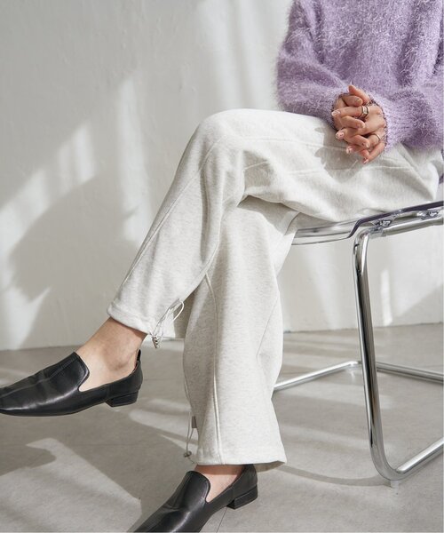 notch.（ノッチ）の「切替カーブスウェットパンツ（スウェットパンツ・レディース・ブラック/グレー/ダークグレー/ライトグレー・M/TM）」の6枚目の写真