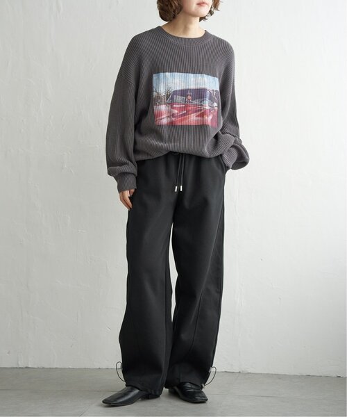 notch.（ノッチ）の「切替カーブスウェットパンツ（スウェットパンツ・レディース・ブラック/グレー/ダークグレー/ライトグレー・M/TM）」の21枚目の写真