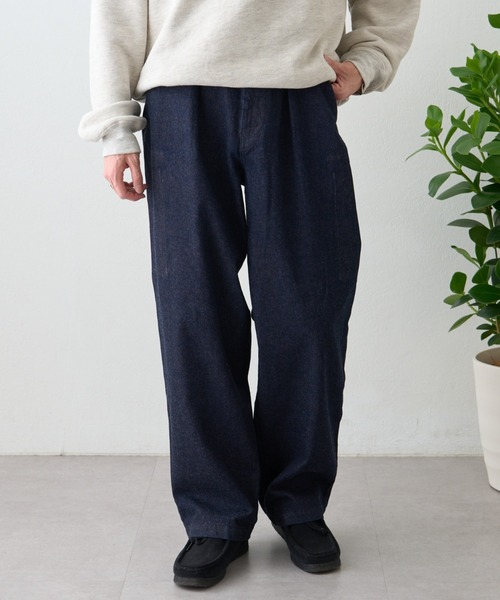 ai no de（アイノデ）の「【ainode】hiruzen テーパードパンツ（デニムパンツ・メンズ・ブラック/ネイビー・MEDIUM/LARGE）」の10枚目の写真