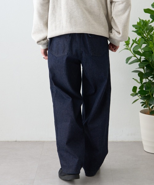 ai no de（アイノデ）の「【ainode】hiruzen テーパードパンツ（デニムパンツ・メンズ・ブラック/ネイビー・MEDIUM/LARGE）」の11枚目の写真