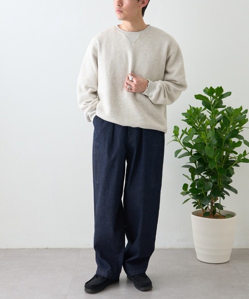 ai no de（アイノデ）の「【ainode】hiruzen テーパードパンツ（デニムパンツ・メンズ・ブラック/ネイビー・MEDIUM/LARGE）」の13枚目の写真