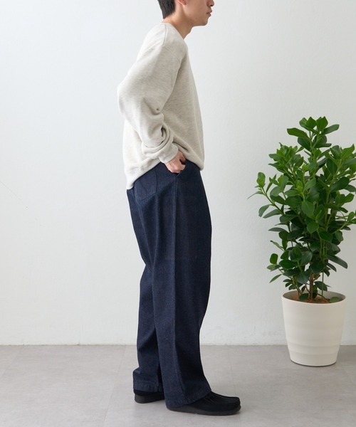 ai no de（アイノデ）の「【ainode】hiruzen テーパードパンツ（デニムパンツ・メンズ・ブラック/ネイビー・MEDIUM/LARGE）」の15枚目の写真