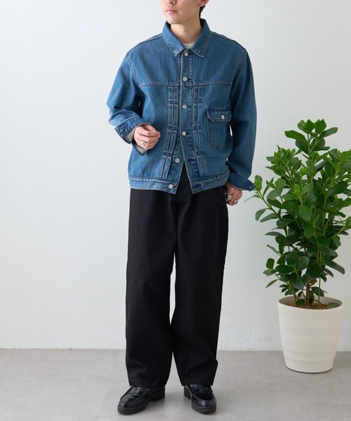 ai no de（アイノデ）の「【ainode】hiruzen テーパードパンツ（デニムパンツ・メンズ・ブラック/ネイビー・MEDIUM/LARGE）」の8枚目の写真