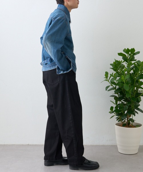 ai no de（アイノデ）の「【ainode】hiruzen テーパードパンツ（デニムパンツ・メンズ・ブラック/ネイビー・MEDIUM/LARGE）」の9枚目の写真