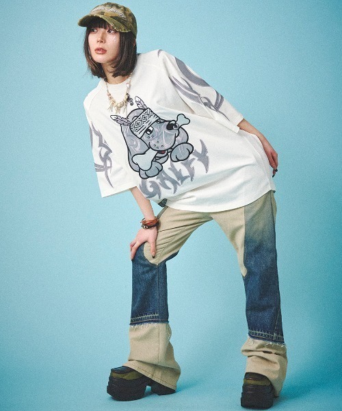 tシャツ A'GEM/9 × .kom 「GALFY/ガルフィー」部族長Tシャツ レディース メンズ A'GEM/9 × .kom 『GALFY/ガルフィー』部族長Tシャツ セレクト
