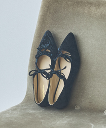 LAROUTE（ラルート）の「【販売店舗限定】ダブルリボンポインテッドパンプス（パンプス）」