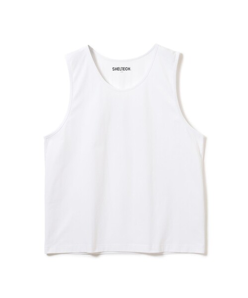 SHELTECH（シェルテック）の「【別注】SHELTECH / 接触冷感 速乾 UVカット タンクトップ（タンクトップ・メンズ・ブラック/ホワイト/グレー・XL/L/M/S）」の4枚目の写真