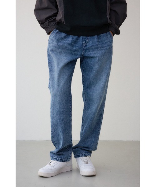 AZUL by moussy(アズールバイマウジー)の「AZUL DENIM リラックスワイド(デニムパンツ・メンズ・ライトブルー/ブラック/ブルー・MEDIUM/LARGE)」の3枚目の写真