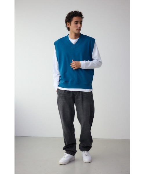 AZUL by moussy(アズールバイマウジー)の「AZUL DENIM リラックスワイド(デニムパンツ・メンズ・ライトブルー/ブラック/ブルー・MEDIUM/LARGE)」の15枚目の写真