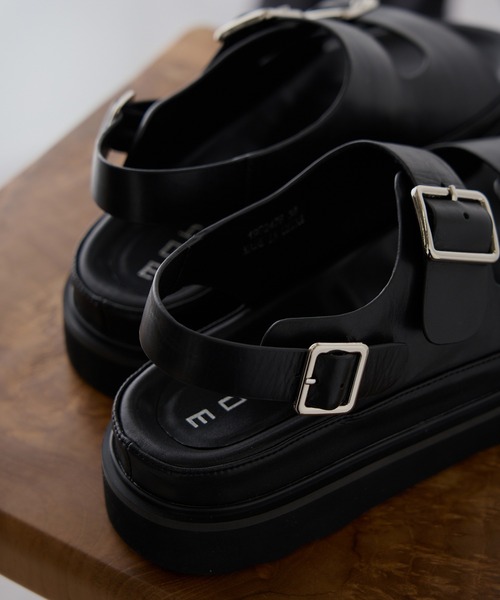 MOHI(モヒ)の「【MOHI】レザー厚底ベルトサンダル SETA GU1-1902476-SE(サンダル・レディース・ブラック・38/39/37/36)」の11枚目の写真