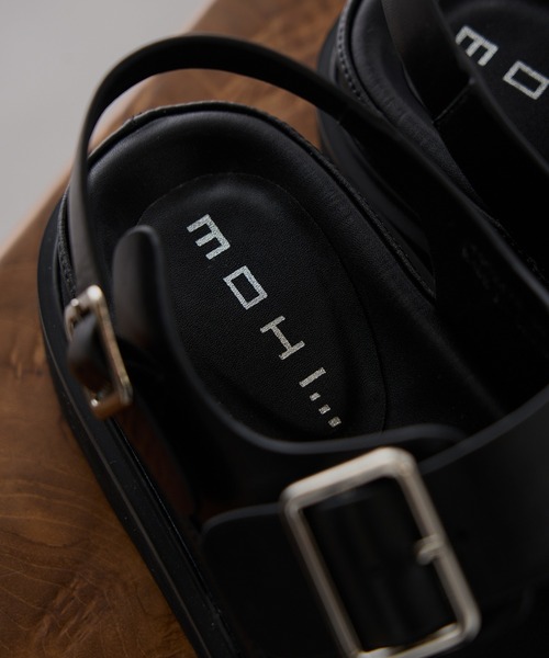 MOHI(モヒ)の「【MOHI】レザー厚底ベルトサンダル SETA GU1-1902476-SE(サンダル・レディース・ブラック・38/39/37/36)」の12枚目の写真