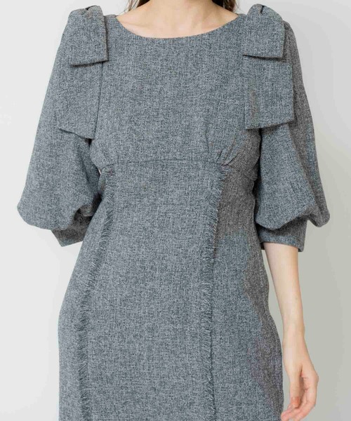 NOELA(ノエラ)の「ツイードワンピ(ワンピース・レディース・ブラック/イエロー/ベージュ・M/S)」の17枚目の写真